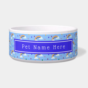 Niedlich Trendy Rainbow Sky Personalisiert Napf