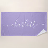 Niedlich Trendy Script Name Personalisiert Lavende