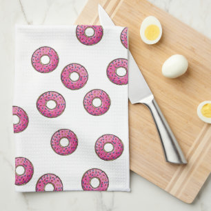 Niedlich trendy Simple Pink Donut Oattern Handtuch