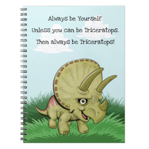 Niedlich Tricerops Notebook Notizblock