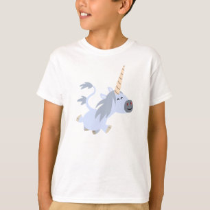 Niedlich Trotting Cartoon Unicorn Children T - Shi T-Shirt
