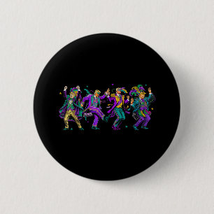 Niedlich Trump Dance Mardi Gras Day Funny Trump Ma Button