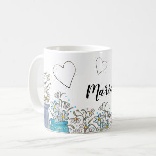 Niedlich Türkis Blue Boho Kaffeetasse