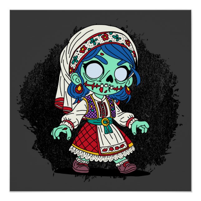 Niedlich türkisches Zombie Poster (Vorderseite)