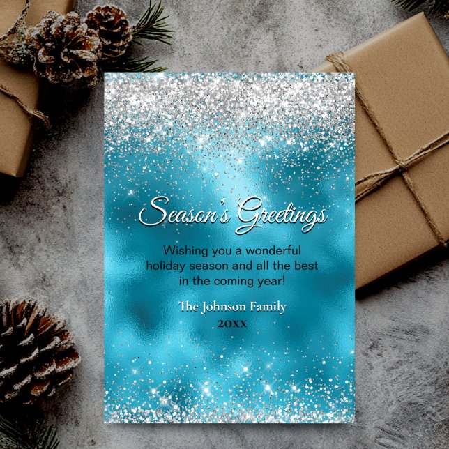 Niedlich türkisfarbener Glitzer Weihnachten (Von Creator hochgeladen)