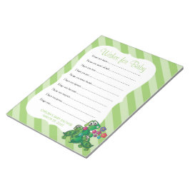 Niedlich Turtle Baby Dusche - Wünsche Notizblock