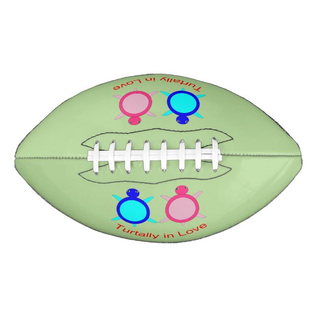 Niedlich Turtle Couple Football (Vorderseite)
