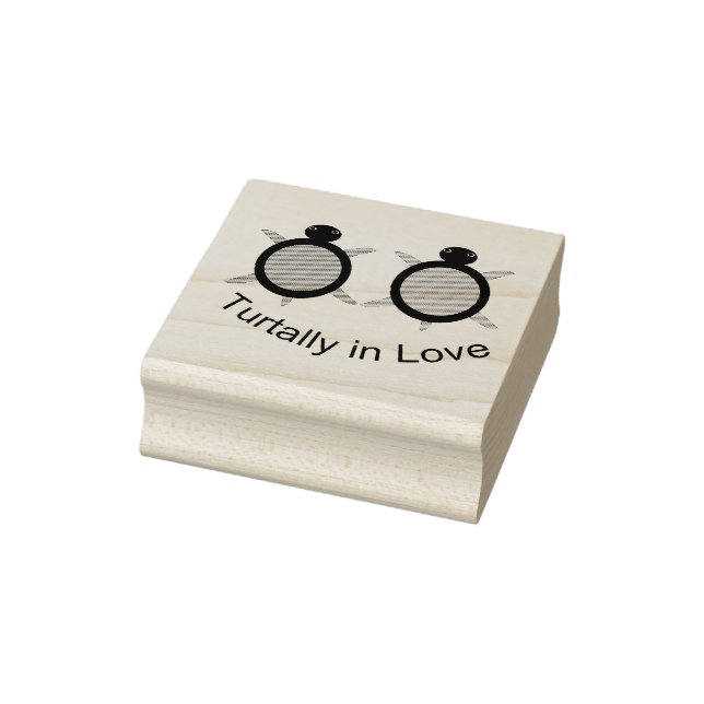 Niedlich Turtle Couple Gummistempel (Stempel)