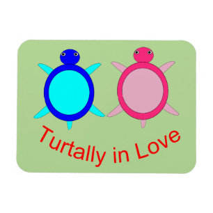 Niedlich Turtle Couple Magnet