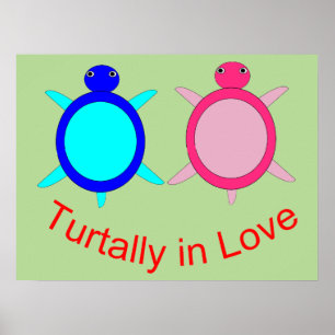 Niedlich Turtle Couple Poster