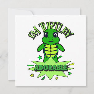 Niedlich Turtle Funny Zitat Turtley Adorable