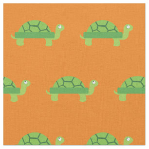 Niedlich Turtle Kid Baby Kinderzimmer Orange Torto Stoff