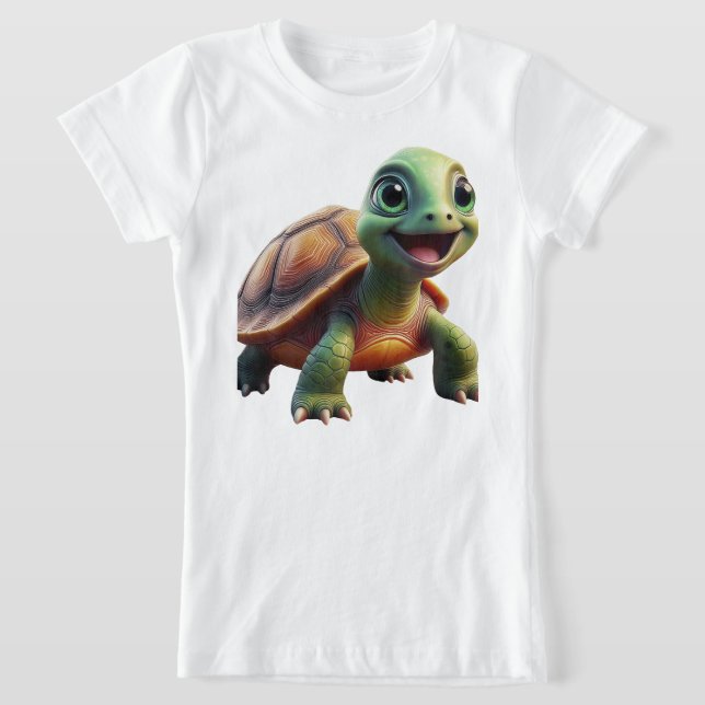 Niedlich Turtle Kids T - Shirt (Ablage )
