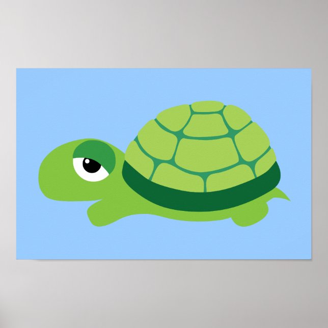 Niedlich Turtle Poster (Vorne)