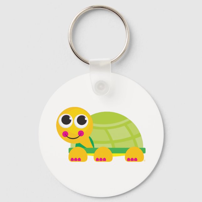 Niedlich Turtle Schlüsselanhänger (Vorderseite)