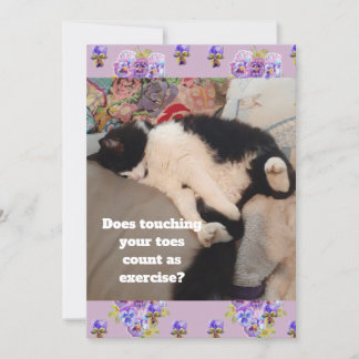 Niedlich Tuxedo Cat Geburtstagsparty Kinder Einlad Einladung