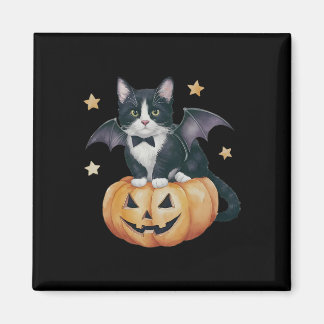 Niedlich Tuxedo Kat Halloween Katzenkatze Spooky K Magnet