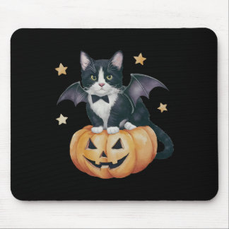 Niedlich Tuxedo Kat Halloween Katzenkatze Spooky K Mousepad