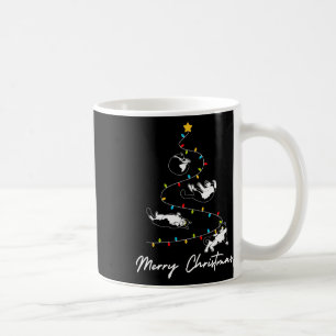 Niedlich Tuxedo Katzen Weihnachtsbaum Leuchtende K Kaffeetasse