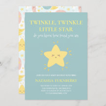 Niedlich Twinkle Little Star Blue Yellow Baby Dusc