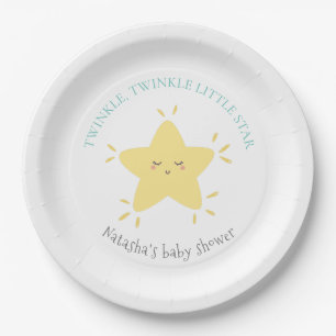Niedlich Twinkle Little Star Kinderzimmer Rhyme Ba Pappteller