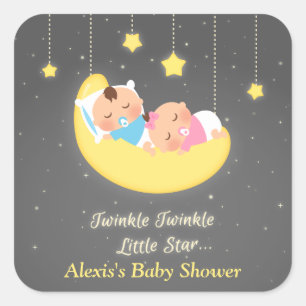 Niedlich Twinkle Twinkle Little Star Twins Sticker
