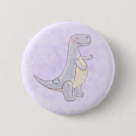 Niedlich Tyrannosaurus Rex Dinosaur Toy Button