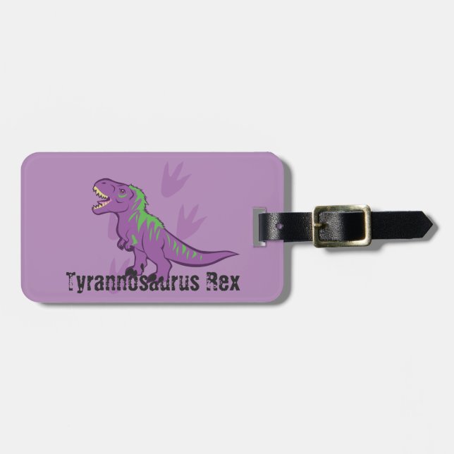 Niedlich Tyrannosaurus Rex Gepäckanhänger (Vorderseite horizontal)