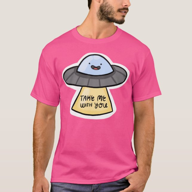 Niedlich Ufo T-Shirt (Vorderseite)