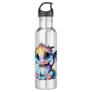 Niedlich und Adorable Kawaii Baby Dragon Edelstahlflasche