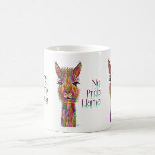 Niedlich und bunt keine Prob Lama-Tasse Tasse