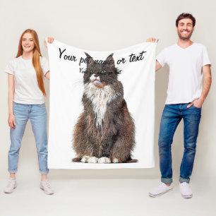 Niedlich und Cool, Maine Coon Cat Fleecedecke