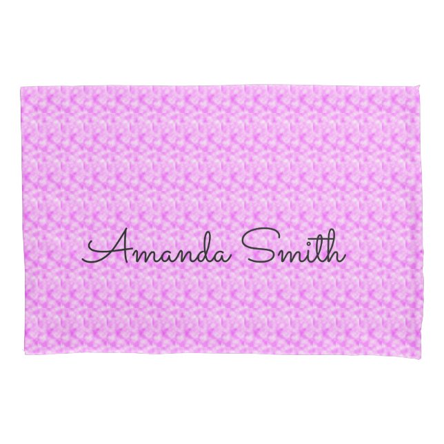 Niedlich und elegant rosa kissenbezug (Vorderseite)