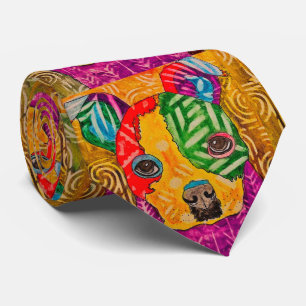 Niedlich und farbenfroh Boston Terrier Pop Art Nec Krawatte