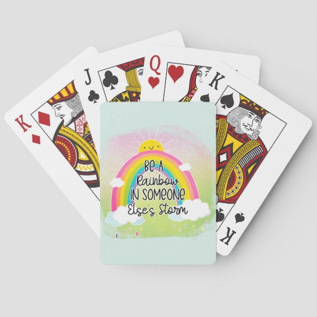 Niedlich und farbenfroh Inspiration Spielkarten (Rückseite)