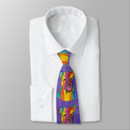 Niedlich und farbenfroh Pitbull Neck Tie Krawatte