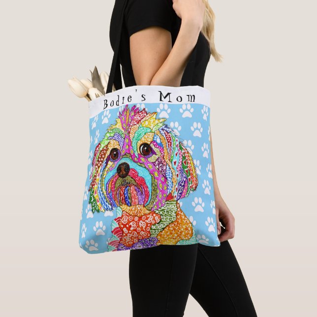 Niedlich und farbenfroh Yorkipoo Personalisiert (Von Nahem)