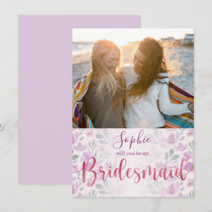 Niedlich und Girl-Rosa und Lila Peony Watercolor