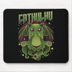 Niedlich und lustig Cathulhu Kawaii Cat Cthulhu Mousepad