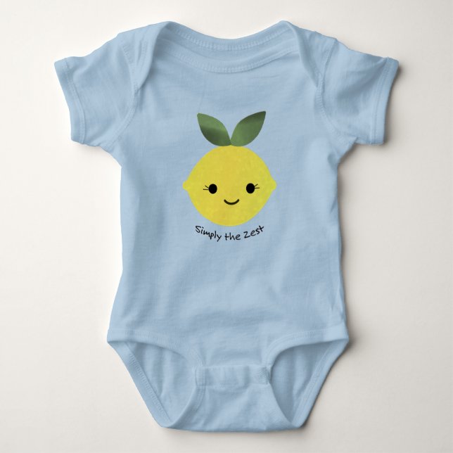 Niedlich und lustig einfach der Zest Kawaii Lemon Baby Strampler (Vorderseite)