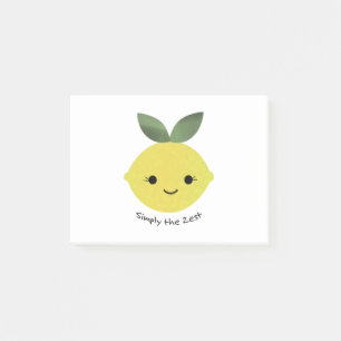 Niedlich und lustig einfach der Zest Kawaii Lemon Post-it Klebezettel