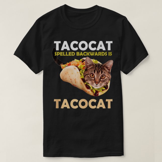 Niedlich und lustig Tacocat Taco Katze Gezauberter T-Shirt (Design vorne)