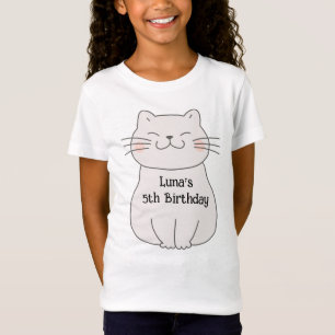 Niedlich und modern Kitten Geburtstag T-Shirt
