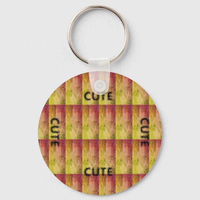 NIEDLICH- UND ORANGE-GELBE-SCHLÜSSELANHÄNGER SCHLÜSSELANHÄNGER (Vorderseite)