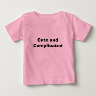 Niedlich und schwierig baby t-shirt