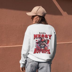 Niedlich und spielerisch Raccoon-Spaß Sweatshirt