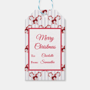 Niedlich und Whimsical Candy Cane Geschenkanhänger