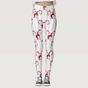 Niedlich und Whimsical Candy Cane Leggings