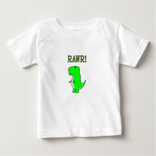 Niedlich und wütend T-Rex RAWR Baby T-shirt