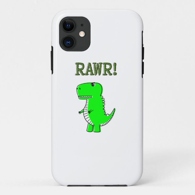 Niedlich und wütend T-Rex RAWR Case-Mate iPhone Hülle (Rückseite)